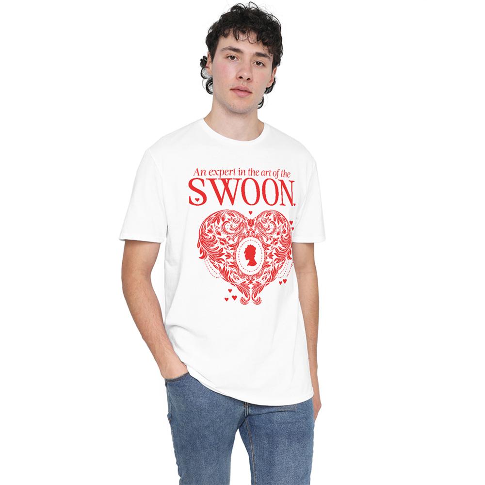 White - Back - Bridgerton Unisex Adult The Art Of Swoon T-Shirt