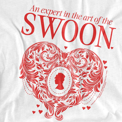 White - Side - Bridgerton Unisex Adult The Art Of Swoon T-Shirt