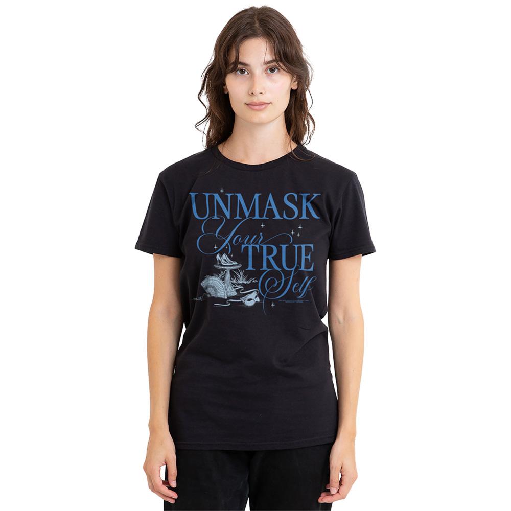 Black - Back - Bridgerton Womens-Ladies Unmask Your True Self T-Shirt