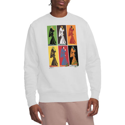 White - Back - Elvis Presley Unisex Adult Retro Boxes Sweatshirt