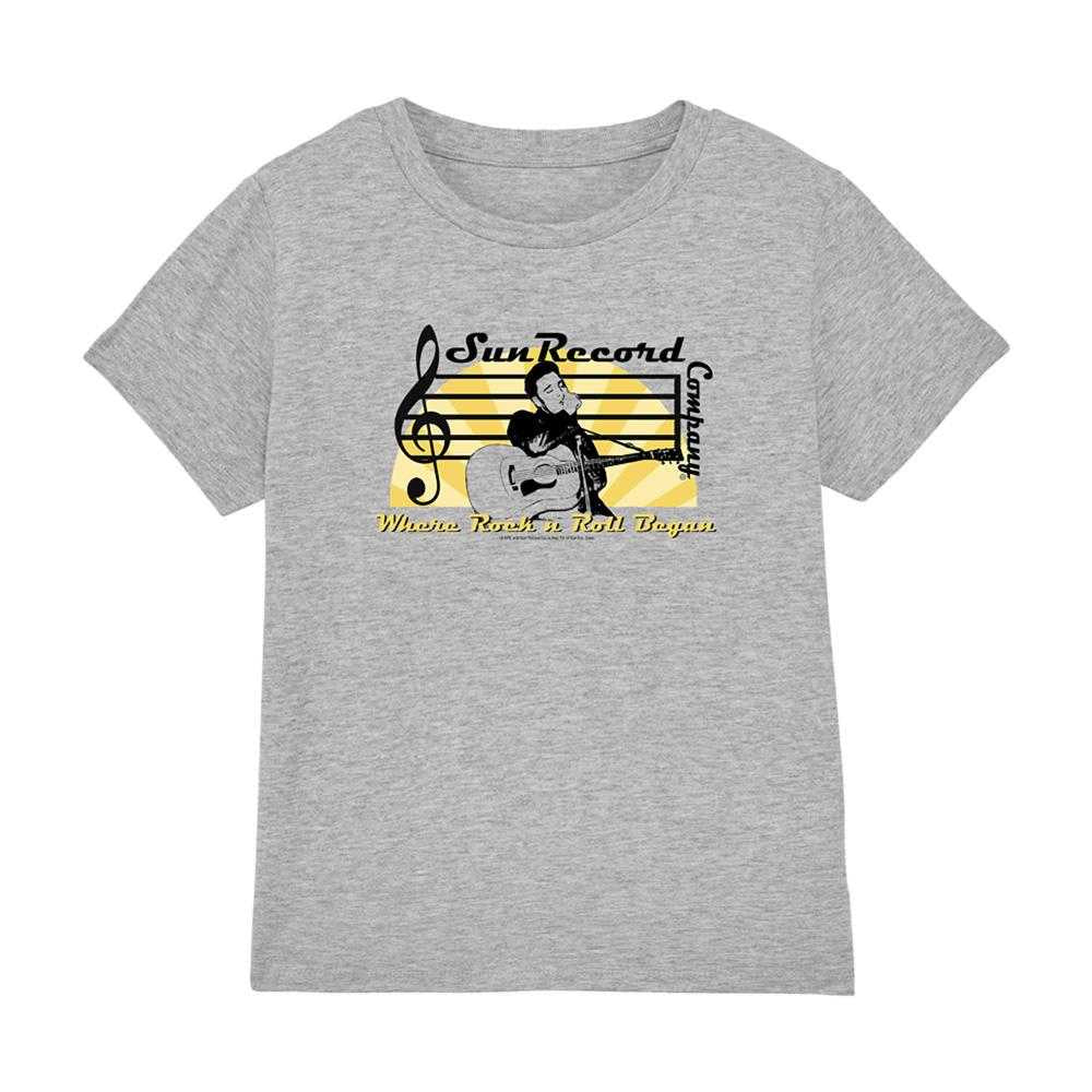Athletic Heather - Front - Sun Records Childrens-Kids T-Shirt