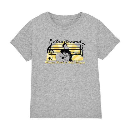 Athletic Heather - Front - Sun Records Childrens-Kids T-Shirt