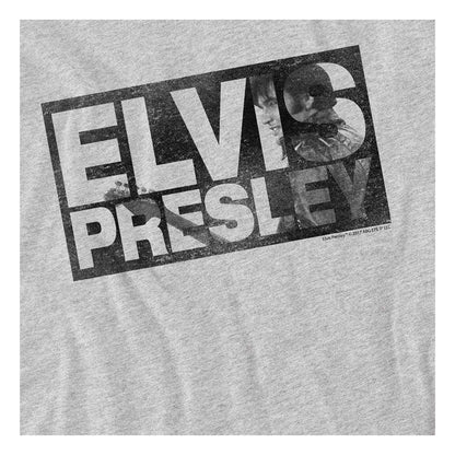 Athletic Heather - Side - Elvis Childrens-Kids Block Letters T-Shirt