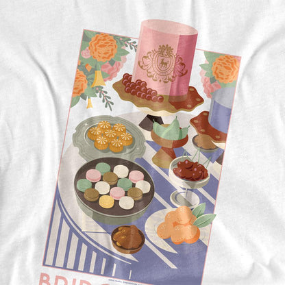 White - Side - Bridgerton Womens-Ladies Treats T-Shirt