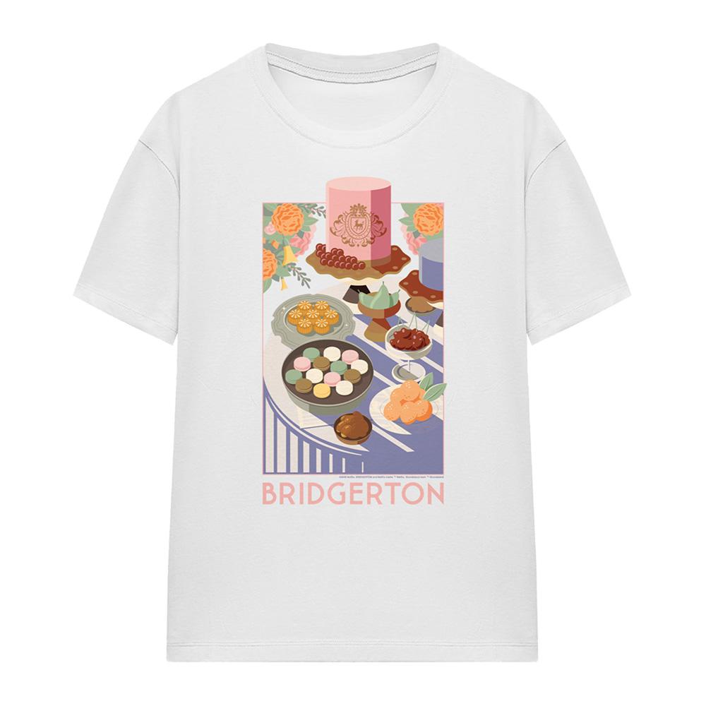 White - Front - Bridgerton Womens-Ladies Treats T-Shirt