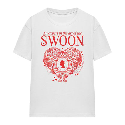 White - Front - Bridgerton Womens-Ladies The Art Of Swoon T-Shirt