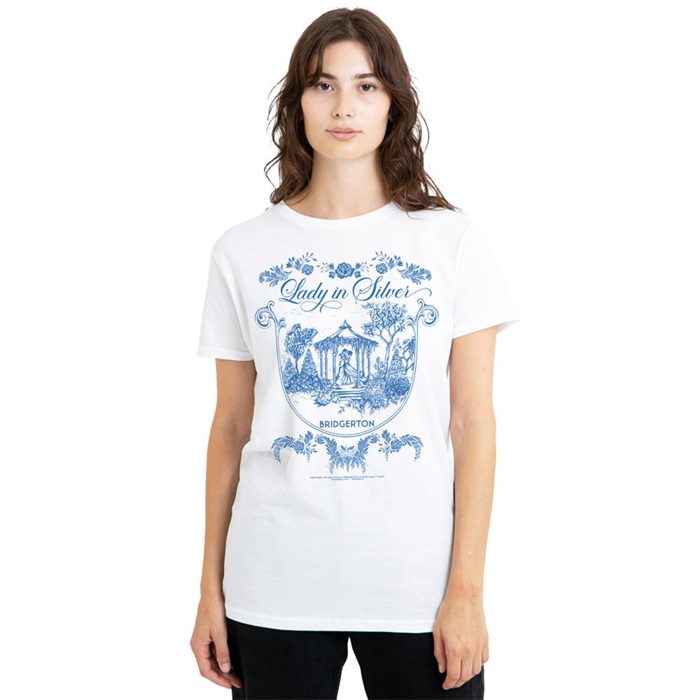 White - Lifestyle - Bridgerton Womens-Ladies Fairy Tale Gazebo Dancing T-Shirt