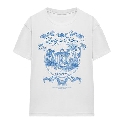 White - Front - Bridgerton Womens-Ladies Fairy Tale Gazebo Dancing T-Shirt
