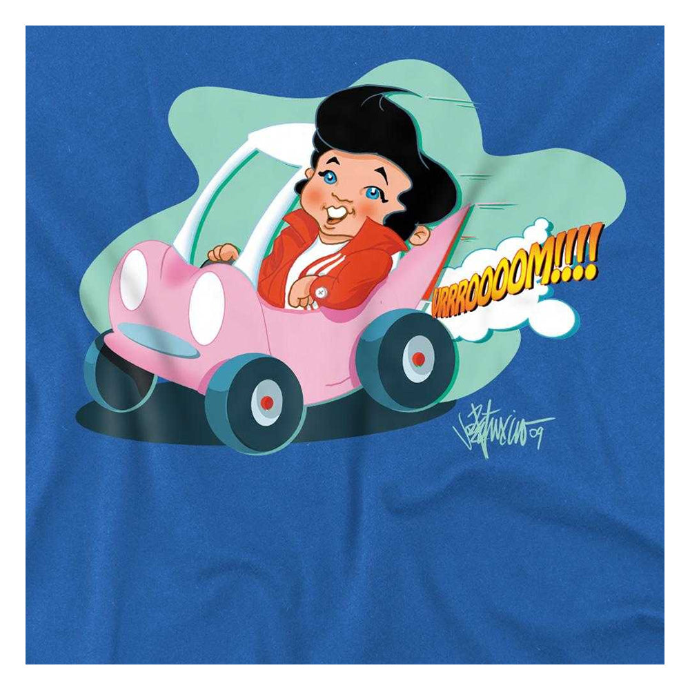 Royal Blue - Side - Elvis Presley Childrens-Kids Speedway T-Shirt