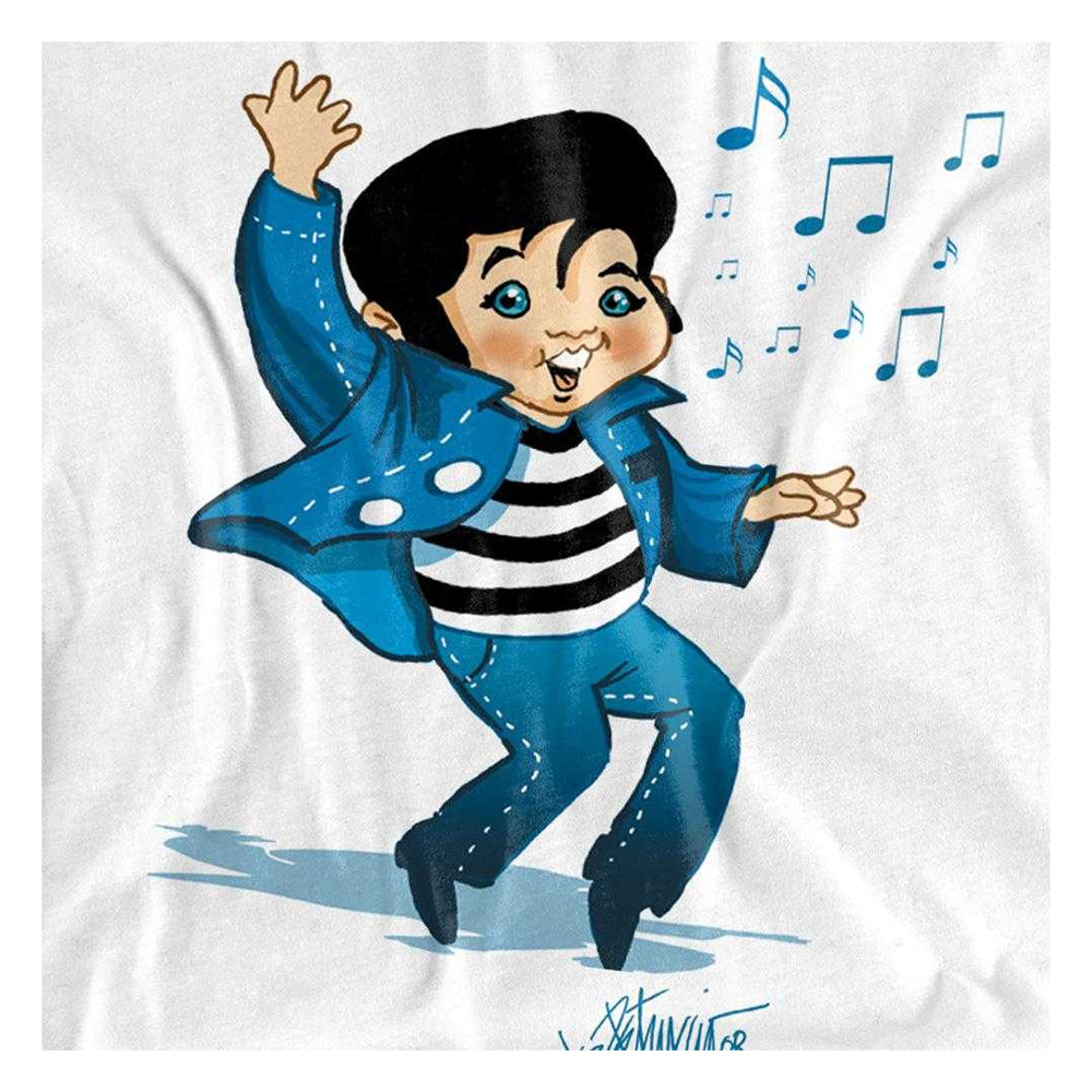 White - Side - Elvis Presley Childrens-Kids Lil Jailbird T-Shirt