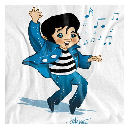 White - Side - Elvis Presley Childrens-Kids Lil Jailbird T-Shirt