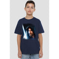Navy - Lifestyle - Star Wars Childrens-Kids Obi Wan Kenobi Poster T-Shirt