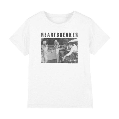 White - Front - Elvis Presley Childrens-Kids Heartbreaker T-Shirt
