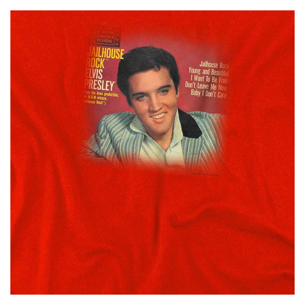 Red - Side - Elvis Presley Childrens-Kids Jailhouse Rock 45 T-Shirt