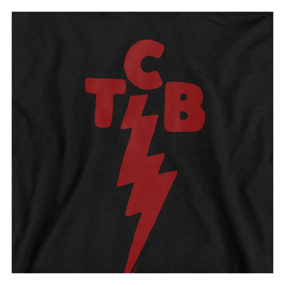 Black - Side - Elvis Presley Childrens-Kids Tcb Symbol Hoodie