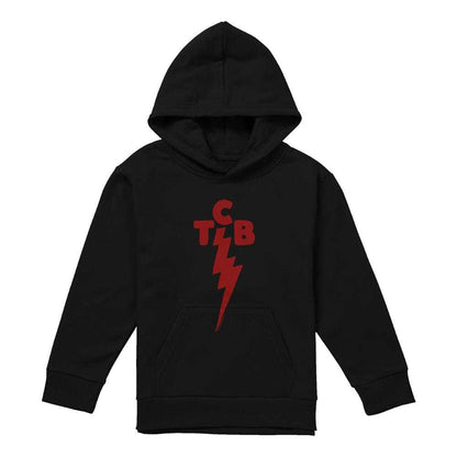 Black - Front - Elvis Presley Childrens-Kids Tcb Symbol Hoodie