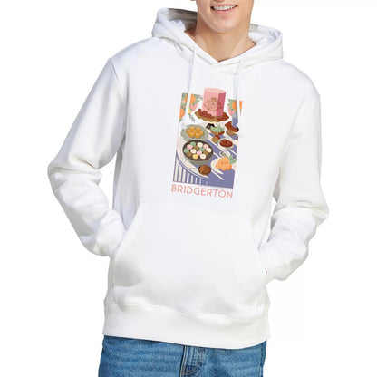 White - Back - Bridgerton Unisex Adult Treats Hoodie