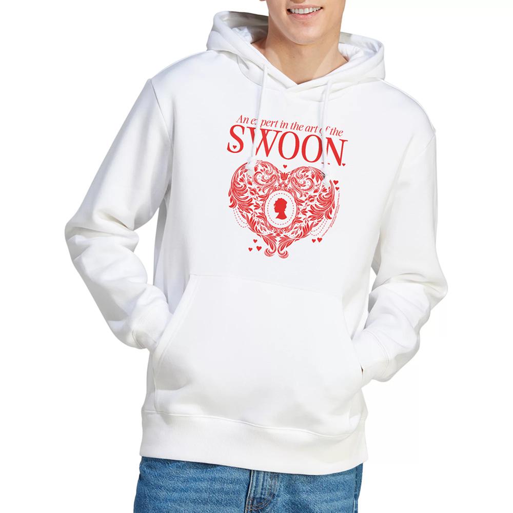 White - Back - Bridgerton Unisex Adult The Art Of Swoon Hoodie