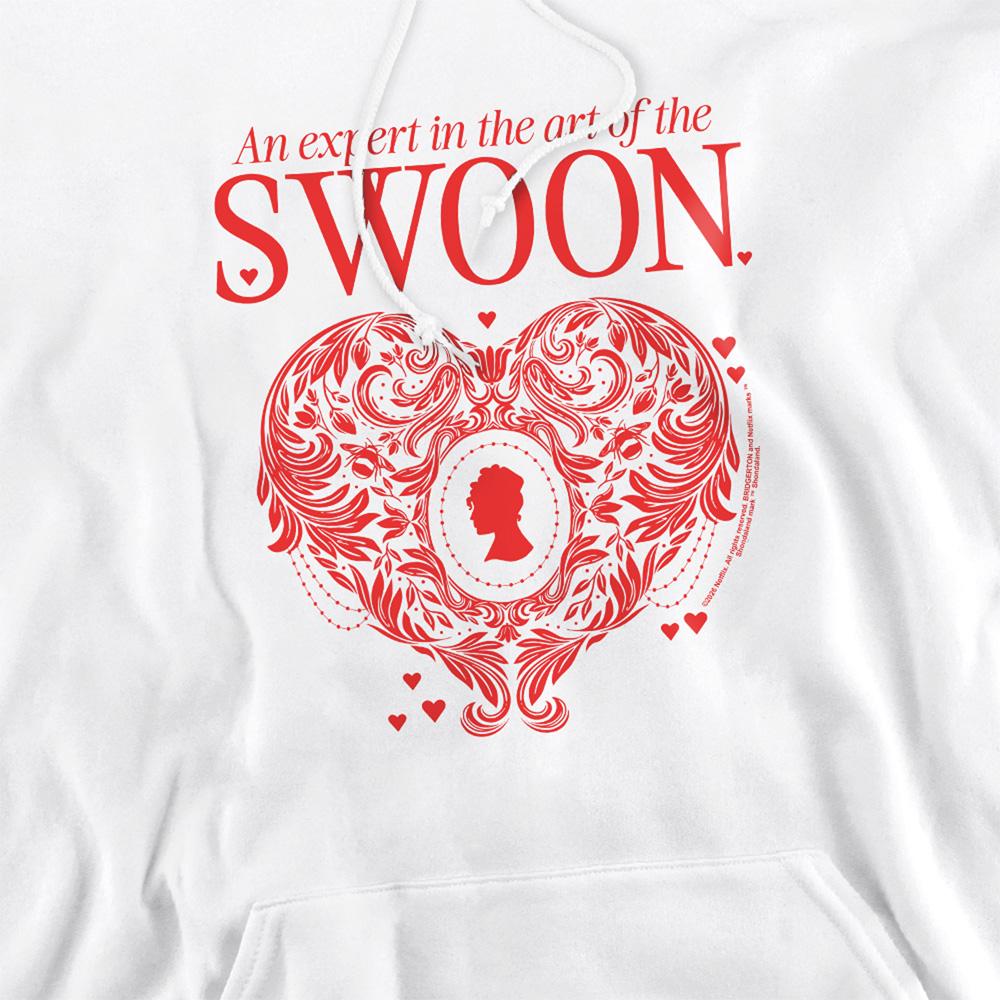 White - Side - Bridgerton Unisex Adult The Art Of Swoon Hoodie