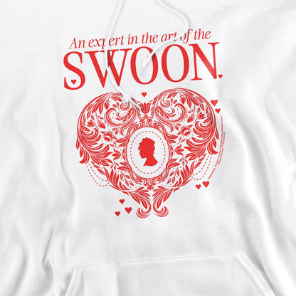 White - Side - Bridgerton Unisex Adult The Art Of Swoon Hoodie