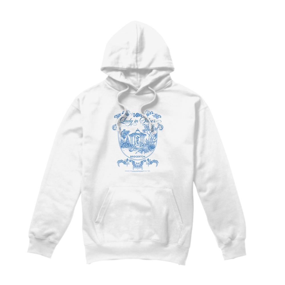 White - Front - Bridgerton Unisex Adult Fairy Tale Gazebo Dancing Hoodie