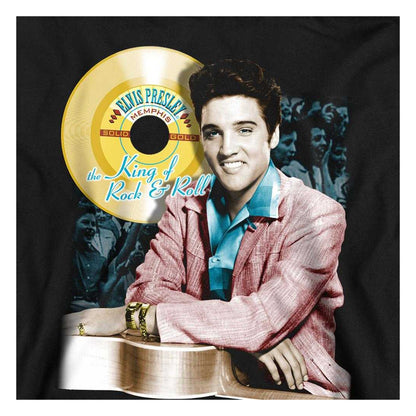 Black - Side - Elvis Presley Childrens-Kids Gold Record Hoodie
