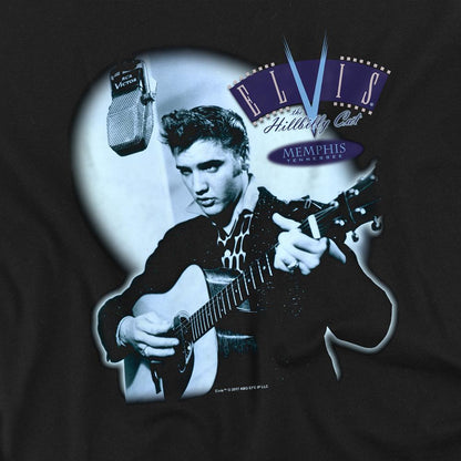 Black - Side - Elvis Presley Unisex Adult Hillbilly Cat T-Shirt