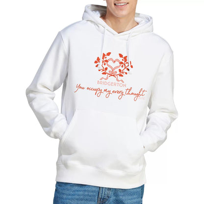 White - Back - Bridgerton Unisex Adult Occupy My Thoughts Hoodie