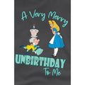 Charcoal - Side - Alice In Wonderland Childrens-Kids Very Merry Unbirthday To Me T-Shirt