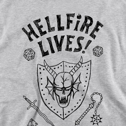 Athletic Heather - Back - Stranger Things Childrens-Kids Hellfire Graduation Hoodie