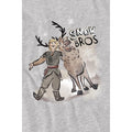 Sport Heather - Side - Frozen Childrens-Kids Snow Bros Kristoff Sven T-Shirt