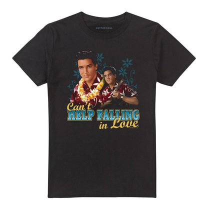 Black - Front - Elvis Presley Unisex Adult Cant Help Falling T-Shirt