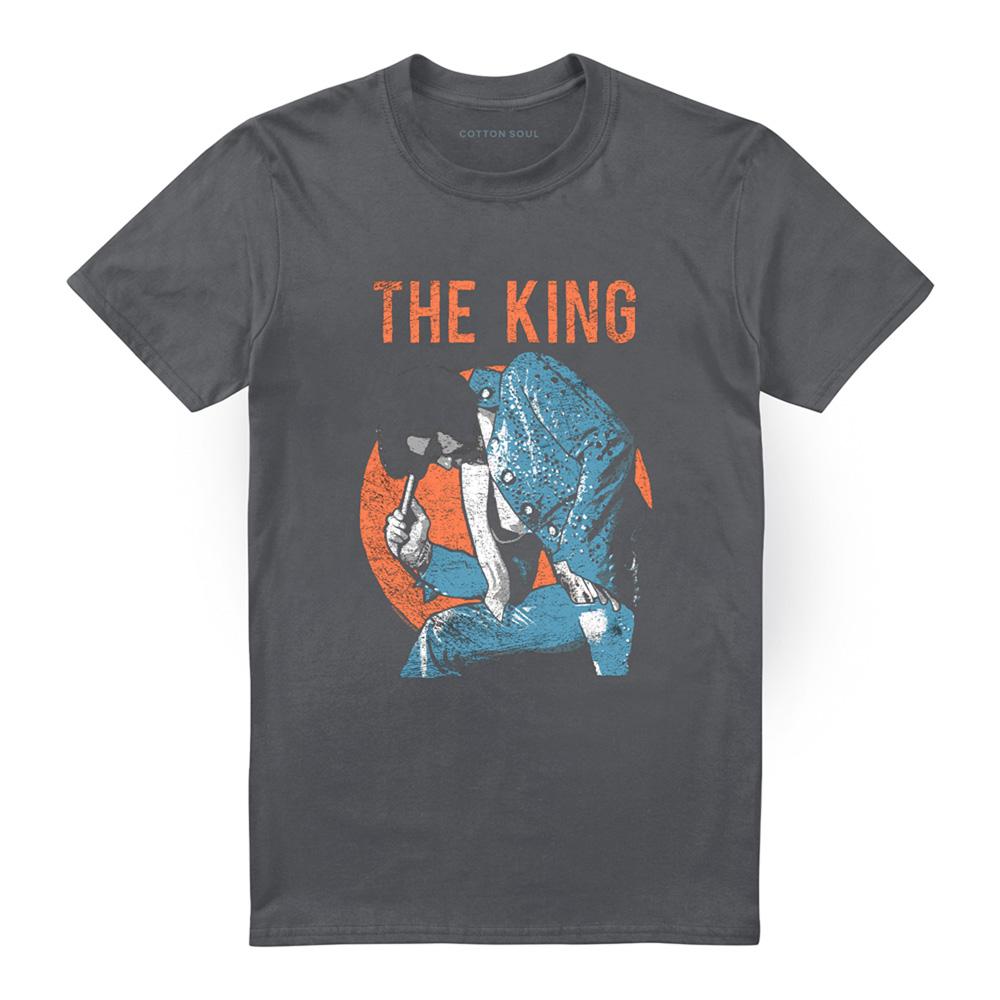 Charcoal - Front - Elvis Presley Unisex Adult Mic In Hand T-Shirt