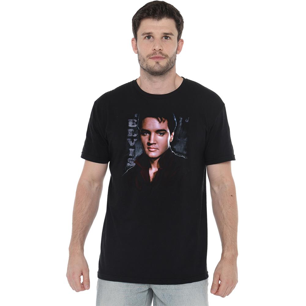 Black - Back - Elvis Presley Unisex Adult Tough T-Shirt