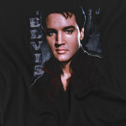 Black - Side - Elvis Presley Unisex Adult Tough T-Shirt