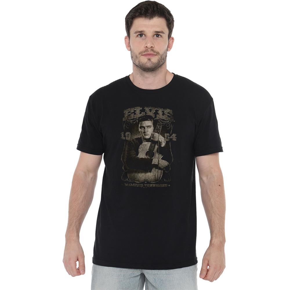 Black - Back - Elvis Presley Unisex Adult 1954 T-Shirt