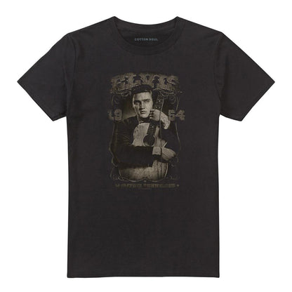 Black - Front - Elvis Presley Unisex Adult 1954 T-Shirt