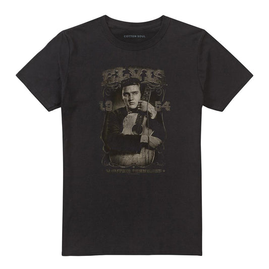 Black - Front - Elvis Presley Unisex Adult 1954 T-Shirt