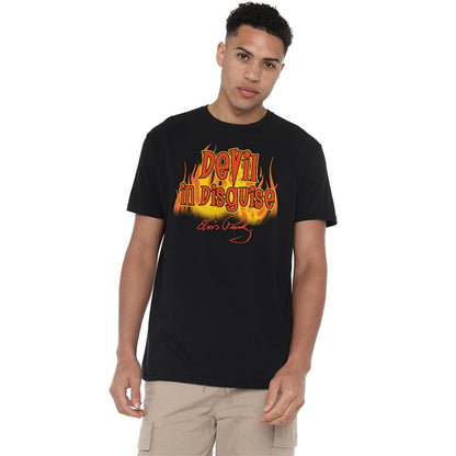 Black - Back - Elvis Presley Unisex Adult Devil In Disguise T-Shirt