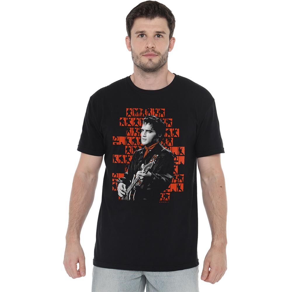 Black - Back - Elvis Presley Unisex Adult 1968 T-Shirt