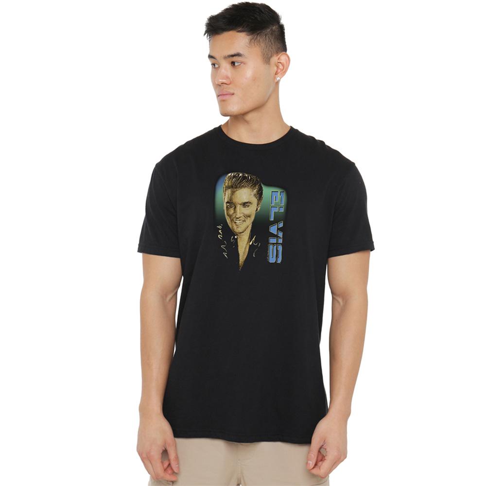 Black - Back - Elvis Presley Unisex Adult 56 T-Shirt