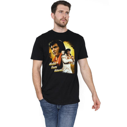 Black - Back - Elvis Presley Unisex Adult Aloha From Hawaii T-Shirt