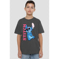 Charcoal - Lifestyle - Lilo & Stitch Childrens-Kids Covered In Kisses T-Shirt
