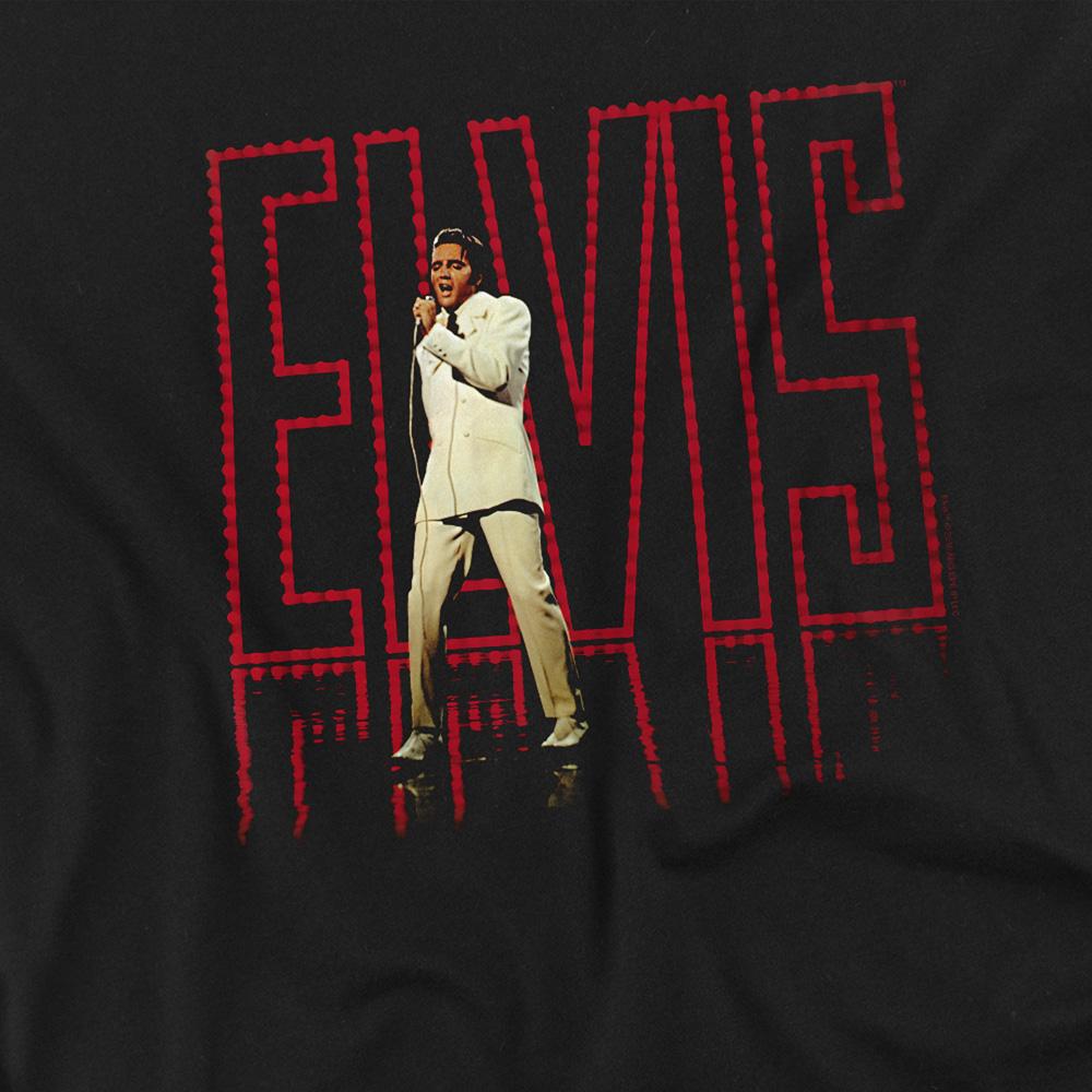 Black - Side - Elvis Presley Unisex Adult Elvis 68 Album Long-Sleeved T-Shirt