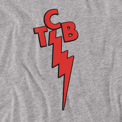 Athletic Heather - Side - Elvis Presley Unisex Adult TCB Long-Sleeved T-Shirt