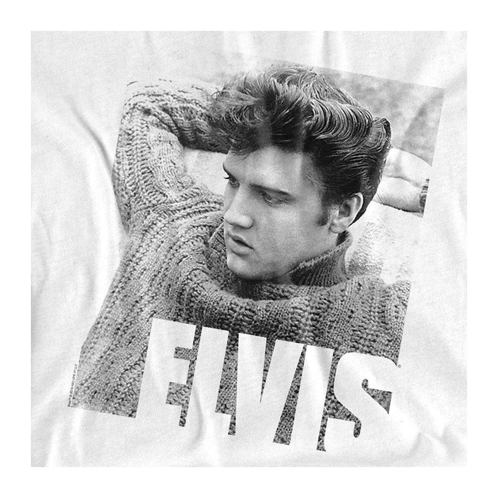 White - Side - Elvis Presley Unisex Adult Relax Long-Sleeved T-Shirt