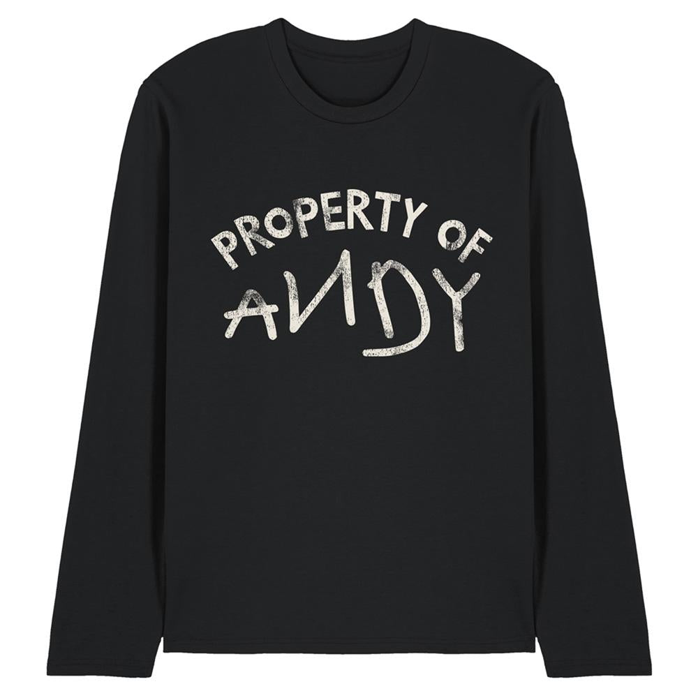 Black - Front - Toy Story Unisex Adult Property Of Andy T-Shirt