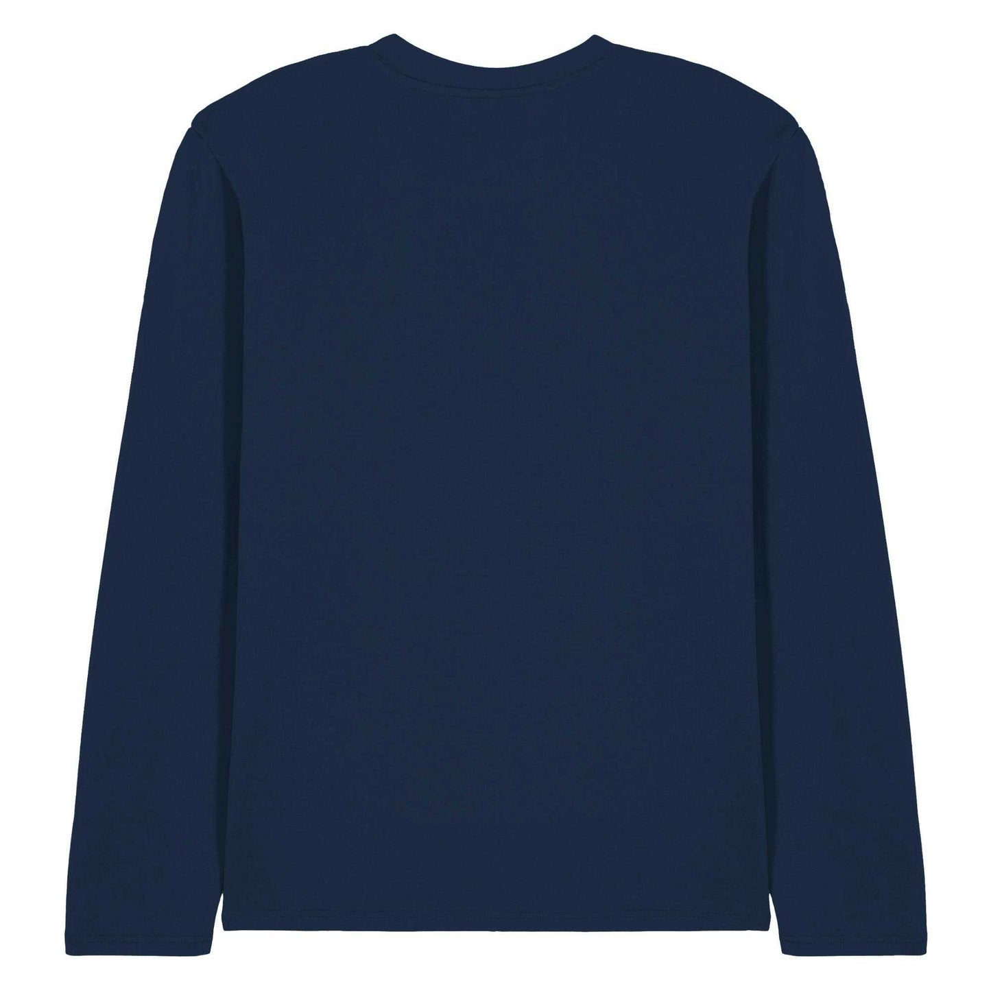 Navy - Back - Elvis Unisex Adult Total Trouble Long-Sleeved T-Shirt