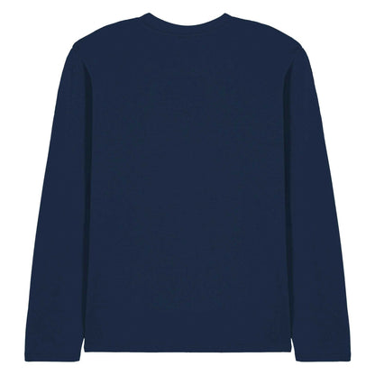 Navy - Back - Elvis Unisex Adult Total Trouble Long-Sleeved T-Shirt