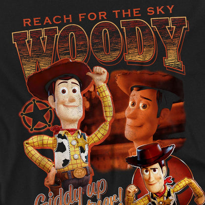 Black - Back - Toy Story Unisex Adult Sheriff Woody Long-Sleeved T-Shirt